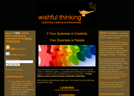 New-Look Wishful Thinking Site