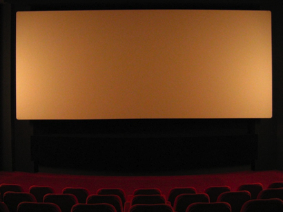Empty cinema theatre.