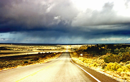 Highway in desert, Arizona
